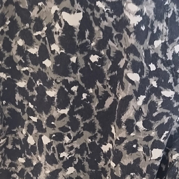 Leopard Grey & Black Soft Skinny Stretch Jeans Elastic Comfort Waist - Picture 2 of 11